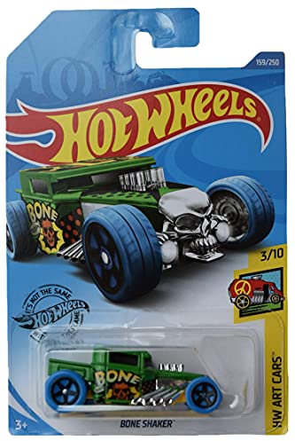 Hot Wheels Bone Shaker, [Green] 159/250 Art Cars 3/10