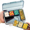 Yaklim Pillendose, Blau - Tablettenorganizer mit 7 Fächern - Tragbar - Personal Pill Dispenser