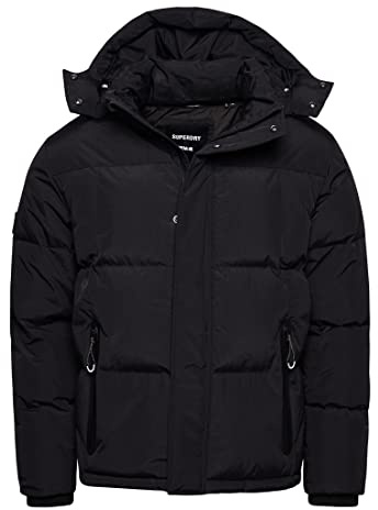 Superdry Men's CODE MTN SPORT EXPLORER JKT A4 - Padded, Black,