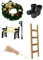 MagiDeal Puppenhaus-Weihnachtsszenen Fairy Garden Miniatur-Puppenhaus-Dekorationszubehör