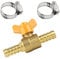 SWAWIS 2 Wege Kugelhahn Y-Verteiler Messinganschluss 10mm Kugelhahn, für Schlauch-ID 10 mm-11 mm