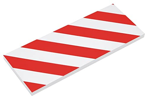 vidaXL Wandschutz 6 STK. Rot & Weiß 50x20x2 cm Eva Schaum, Wandschutz reflektierend, Garagenschutz, Garagen-Wandschutz, Prallschutz Wand
