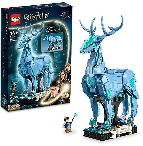 LEGO Harry Potter Expecto Patronum 76414 Collectible 2-in-1 Building Set; Birthday Gift Idea for Teens or Fans Aged 14 and Up; Build and Display Patronus Set for Fans of The Wizarding World