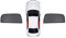 Auto magnetischer Sonnenschutz für Skoda Kodiaq 2017-2023 Doppelseitiges UV Schutz Autofenster Netz Blendschutz Sonnenschutzrollos Auto Zubehör,2 Rear Window