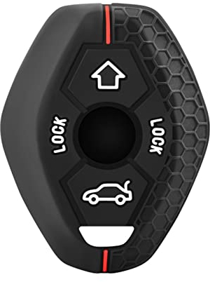 OTMIK Funda de Silicona para Llave de Coche para BMW X3 X5 Z3 Z4 3 5 7 Series E38 E39 E46 E83 M5 325i Llave Shell Accesorios