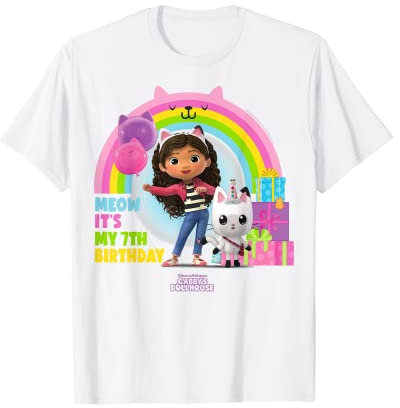 DreamWorks Gabby’s Dollhouse 7th Birthday T-Shirt