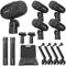 Depusheng 7-Piece Wired Dynamic Drum Mic Kit (Whole Metal) Kick Bass, Tom/Snare & Cymbals Microphone-Use for Drums, Vocal, Other Instrument Complete with Thread Clip 7 On Stage Audio Cables