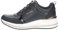 Skechers Miliardo 2 Mid Lace Up, Billion Donna, Black Duraleather Patent Trim, 38 EU