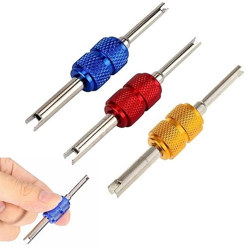 KARELLS Démonte obus de Valve,Valve Pneu Outil Remover,êtes Tournevis Outils De Reparation De Valve,Valve Pneu Outil Démonte,Outils pour Valves De Pneus,pour réparation de pneus de Voiture,3 Pcs