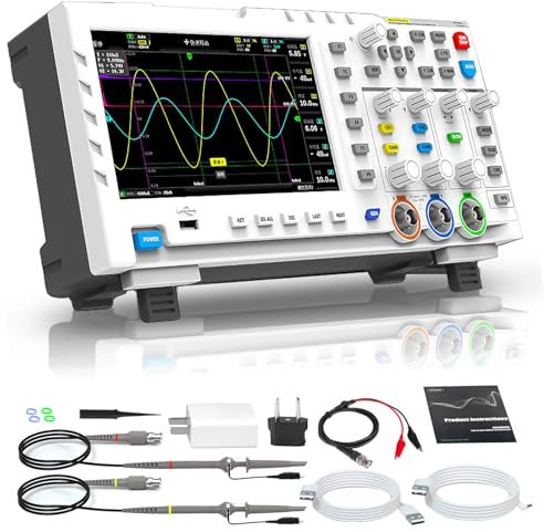 Osciloscopio digital 2 en 1 Generador de señal DDS 2 canales Ancho de banda 100 MHz Velocidad de muestreo 1 GSa/s Espacio de almacenamiento integrado 1 GB