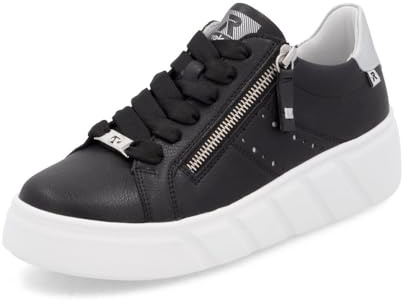 Rieker Rock/Lorica/Dickson Damenschuhe Schnürschuhe Schwarz Freizeit, Schuhgröße:37 EU