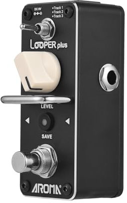 summina Looper-Pedal Gitarren-Looper-Pedal Gitarreneffektpedal AROMA Loop-Pedal für E-Gitarre, 24 Bit/44,1 kHz, Looper-Effektpedal, zweifarbige -Statusanzeige, Lautstärkeanpassung, Aufnahme,
