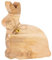 EGLO LIVING Osterdeko Hase Manambolo, Deko Figur Ostern Frühling, Frühlingsdeko mit Osterhase, rustikale Tischdeko, Osterfigur aus Holz in Natur, 18,5 x 20 cm