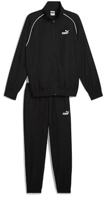 PUMA Unisex Woven Piping Tracksuit Gewebte Anzüge, PUMA Black, S