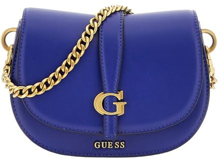 Guess Damen Kuba Mini Crossbody Flap Umhängetasche, Marineblau