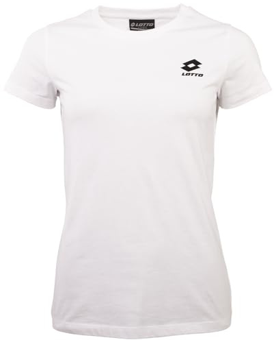 Lotto 1124012 Women, T-Shirt, Slim Fit Damen T-Shirt Bright White S