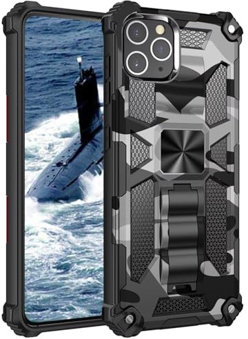xinyunew Compatibile con Cover Samsung Galaxy Note 20 Ultra Smartphone,Compatibile con Samsung Galaxy Note 20 Ultra Cover Grado Militare Protezione Full Body : Case Antiurto 3 Strati (Nero)