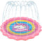 Herenear Splash Game Pad, 170cm Sprinkler Wasser Spielmatte, Splash Pad, Sommer Garten Wasserspielzeug für Kinder ab 3+Jahren und Haustiere