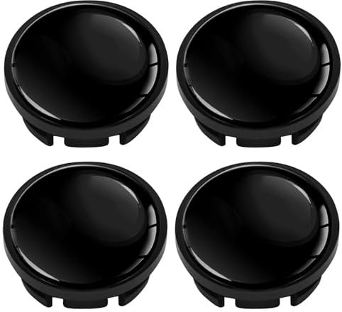 Wjelet 4 Stück 65mm Nabendeckel für VW - 3B7601171 / 6U7 601 171,Felgendeckel Radnabenabdeckung Nabenkappen Felgenkappen Radkappen Alufelgen Deckel Schwarz CV 0