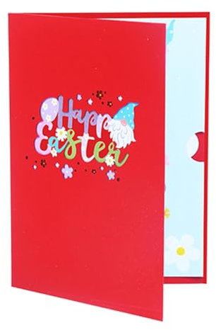 Hasen-Osterkarten, Hasen-Osterkarten, Pop-Up-Osterkarten 3D-Häschen-Grußkarte, Farbbedruckte Weihnachtskarten. Frohe Ostern-Grußkarten mit Umschlägen für die Feiertage