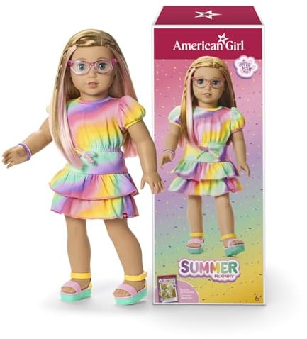 American Girl, Summer McKinny Girl of The Year 2025 18-inch Doll and Journal, with Strawberry-Blonde Hair and Blue Eyes, Ages 6+