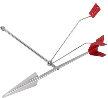 Junterone Girouette pour Bateau, Indicateur de Direction du Vent pour Yacht, Bateau, Voile, Indicateur de Vent, Girouette