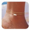 ZHESHY Fußkettchen Für Damen 14k Gold Herz Buchstaben Fussketten Für Frauen Wasserfester Layered CZ A-Z Initial Fußkette Verstellbar Fußschmuck Sommer Strand Handgefertigt Schmuck Geschenke 21+5cm
