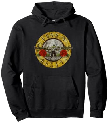 Guns N' Roses Vintage Bullet Logo Hard Rock Music Band Felpa con Cappuccio