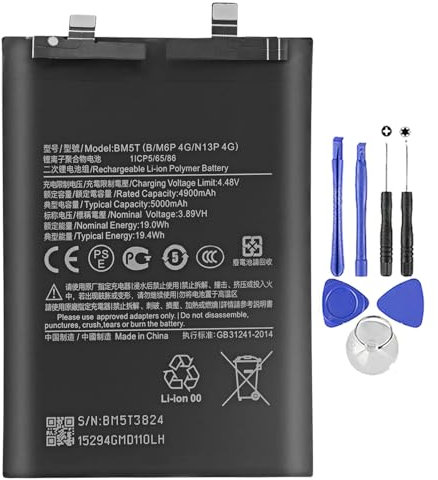 Batterie compatible pour XIAOMI 13T - 14T - NOTE 13 PRO - POCO X6 PRO - POCO M6 PRO | BM5T | NEUF + KIT CACCIVIS