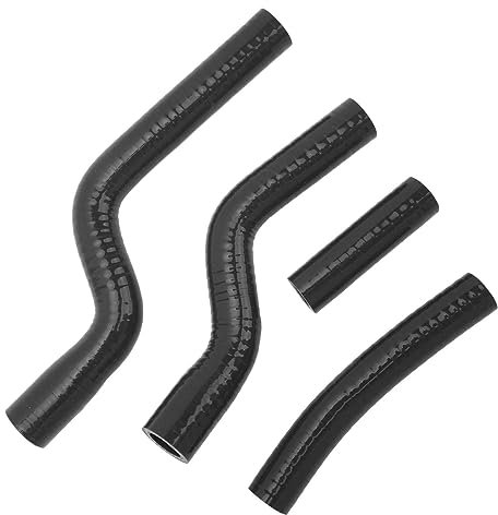 AOWINHIT Kit Tubo di Radiatore Silicone Ad Alta Temperatura, Buona Tenuta, Tubo del Liquido di Raffreddamento del Motore Adatto per la Moto YZF250 2007-2009 (Nero)