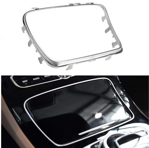 Mittel-Getränkehalter-Rahmenverkleidung für Mercedes Benz E-Klasse W213 W238 CLS W257 2016–2023, Chrom