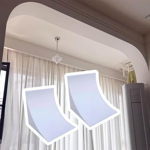 Abgerundetes Türbogen-Set Universelles Bogenset für Türöffnungen, 2-teilige, Abgerundete Zierleiste für Innenwände, Eck- Und Bogenhalterung für Balkone Zur Renovierung(8.7x8.7x8.7(22x22x22cm))