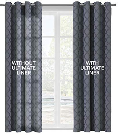 Thermalogic Ultimate Liner Multi Header Lining Window Dressing 45 x 77 in White