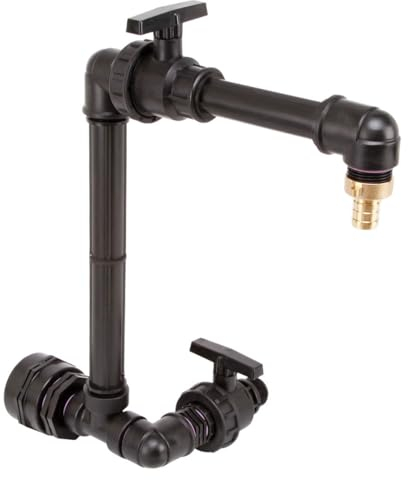 IBC Adapter BSP 2 - 1 Kugelhahn Schwanenhals + Ablasshahn