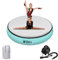 FBSPORT Airspot, 20CM Höhe Airtrack Matte, Durchmesser 140CM Aufblasbare Tumbling Matte, Trainingsmatte mit Pumpe, Aufblasbare Gymnastikmatte, Turnmatte