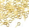 Harlington Group Eye Screws 30Pcs Picture Hanging Mirror Frame Small Screw in Eyes 1/2 Inch 12mm Brass Plated DIY Jewellery making Craft Supplies Pack of 30