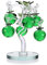 BTSKY Pommier en verre de cristal, pommier vert artificiel, décoration de table Feng Shui