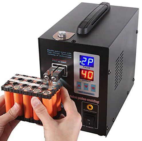 LMEIL Battery Welding Machine,Pulse Spot Welder Battery Welding Machine, 0.15mm Dual Pulse Spot Welder, Telescopic Arm Battery Spot Welder for Battery Pack 18650 14500 Lithium Batteries