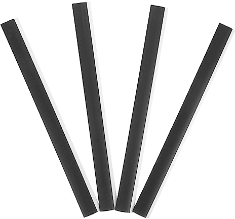 ORFOFE Gummilippe Für Kehrschaufel Ersatzgummi 4 Stück Langlebige Gummistreifen Passend Für Verschiedene Reinigungswerkzeuge Schwarz 26Cm