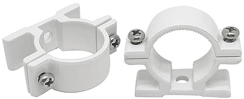 4pcs Water Pipe Clips,Wall Mounted Aluminium Pipe Clip Clamp C-Clamps Fastener,for Outside Diameter 25mm/1in Tubes (2025)