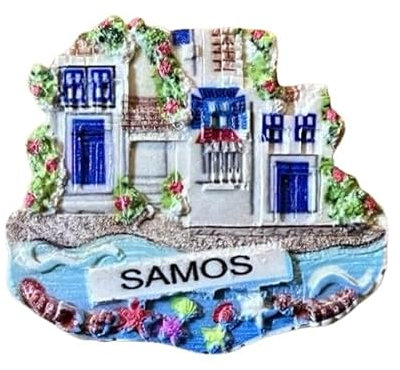 Samos Greece Samos Magnet Samos Souvenir Samos Fridge Magnet Greece Souvenir