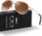 Pilot Sunglasses Mens Polarized Sunglasses Unisex UV400 Protection Black Driving, Fishing,Running Classic Ultra Light Shades Rose Tea