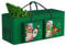 Alupssuc Christmas Tree Storage Bag 9ft,Large Bauble Decoration Storage Box,Christmas Ball Storage，600d Oxford Sturdy and Durable,Waterproof Storage Bag,Side Pocket Store With Cute Pattern-Green