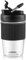Sivaphe Reusable Glass Coffee Cup | 16oz/450ml Leakproof Travel Mug with Portable Metal Handle,Black | Borosilicate Glass,Eco-Friendly,BPA-Free|Camping,Gifts,Car Mug,School