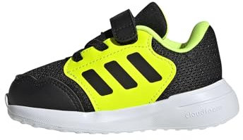 adidas Unisex bebé TENSAUR Run 3.0 Shoes Infants, Core Black/Core Black/Lucid Lemon, 26 EU