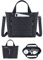 Womens Puffer Tote Bag Compatible with Stanley Cup, Quilted Bags Work College Travel Handbags Gifts for Women, Black