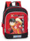 One Piece - Mochila infantil oficial One Piece, con 2 amplios espacios centrales, gran bolsillo frontal, correas ajustables y acolchadas, parte trasera y fondo termoformados, 23 x 30 x 10 cm, rojo, 23