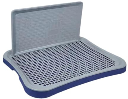 predolo Bac à litière intérieur pour Chien, Tapis d'urine et urinoir Portables, Gris Bleu Foncé