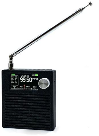 ATS mini V4 Si4732 Radio DSP Si4732 Receptor de onda corta Si4732 para todas las bandas con ESP32-S3, circuito Hi-Z y amplificador de auriculares - Radio portátil AM/FM/LSB/USB (antena varilla)
