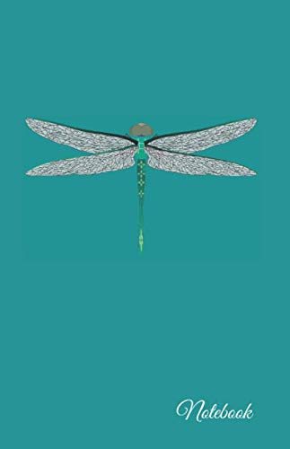 Notebook: Dragonfly Journal Lined Writing Diary Blue Green Teal Cahier Libellule Libelle Libellula